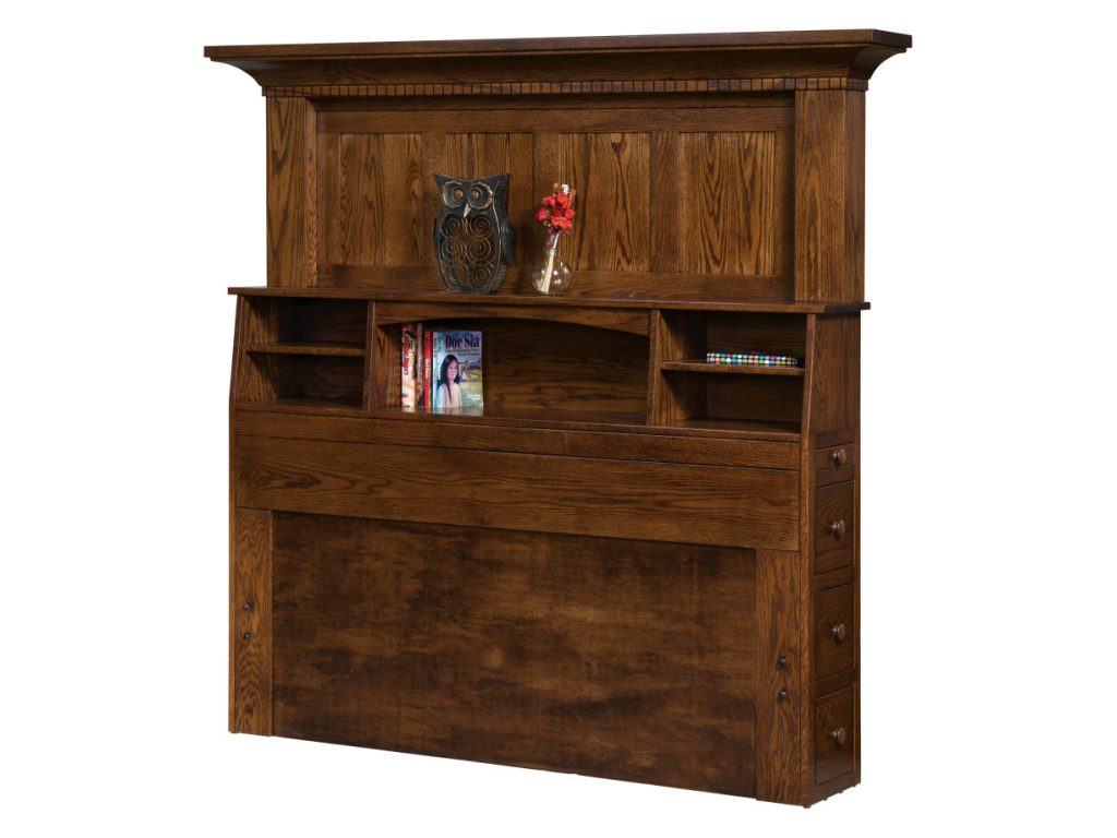 Empire Bookcase Headboard, alternate view