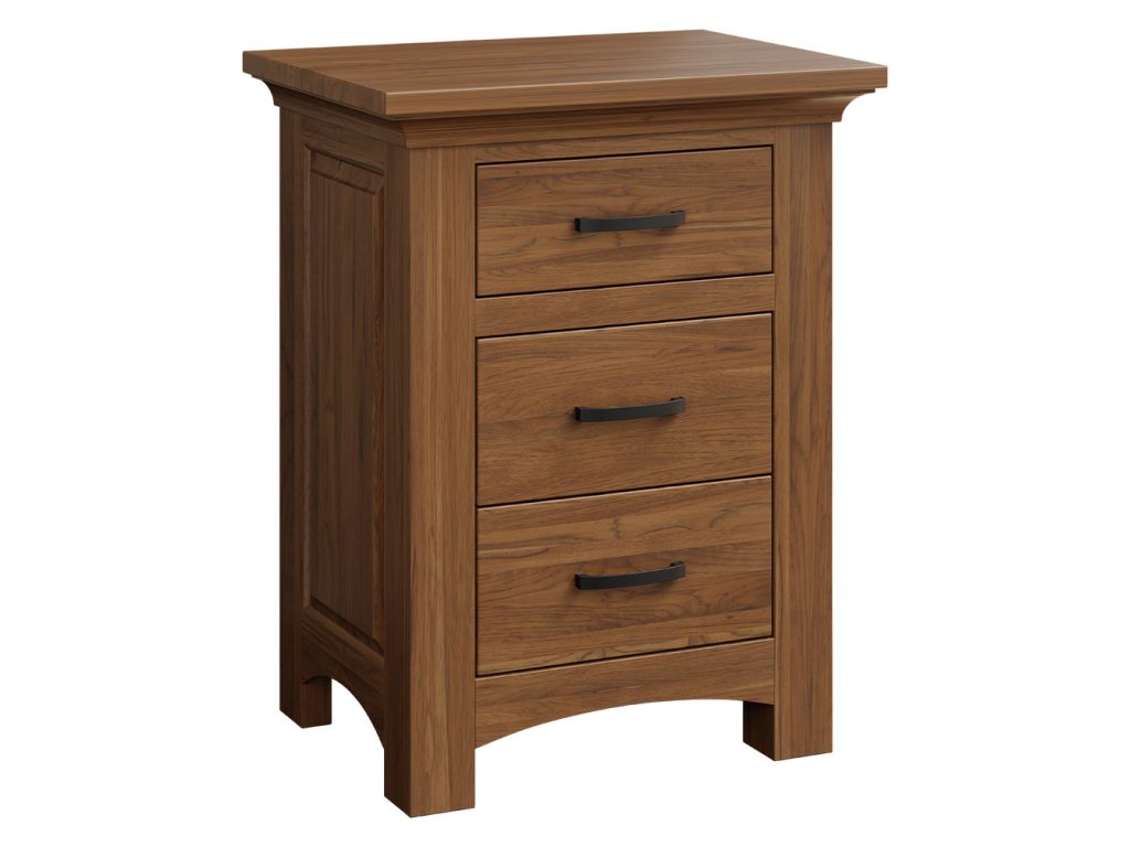 Amish Furniture of NE Abby 3 Drawer Nightstand – 24″W