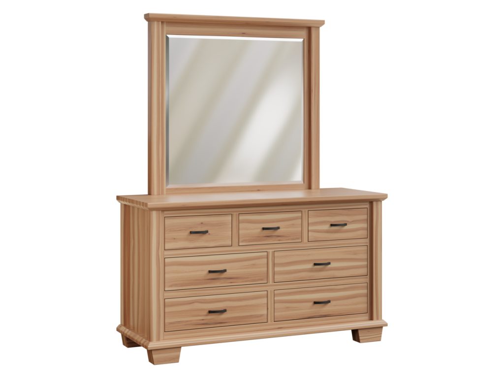 Amish Furniture of NE Burlington 7 Drawer Dresser Mirror