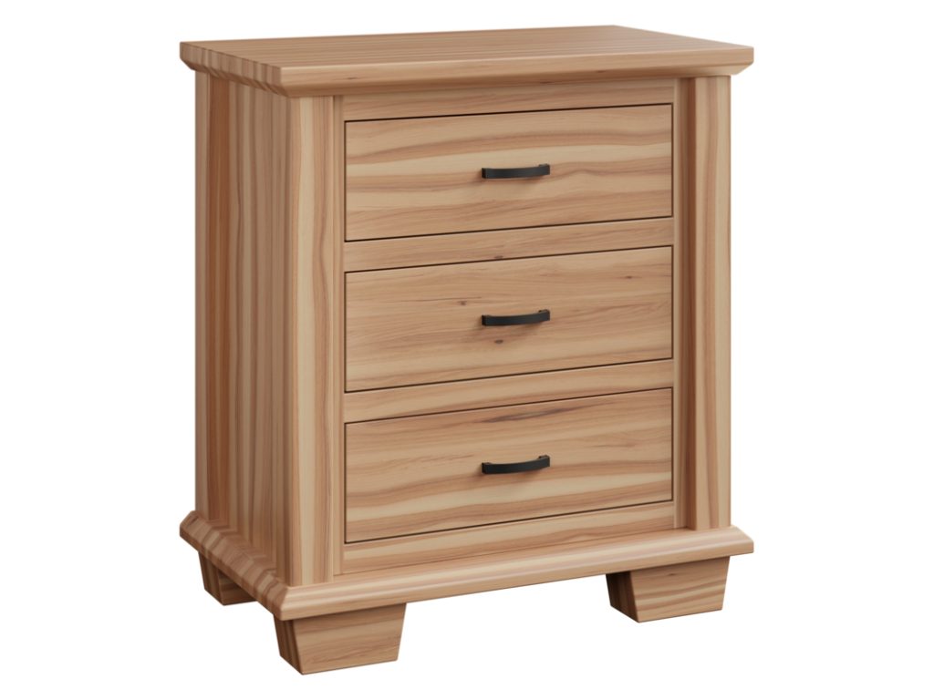 Amish Furniture of NE Burlington 3 Drawer Nightstand