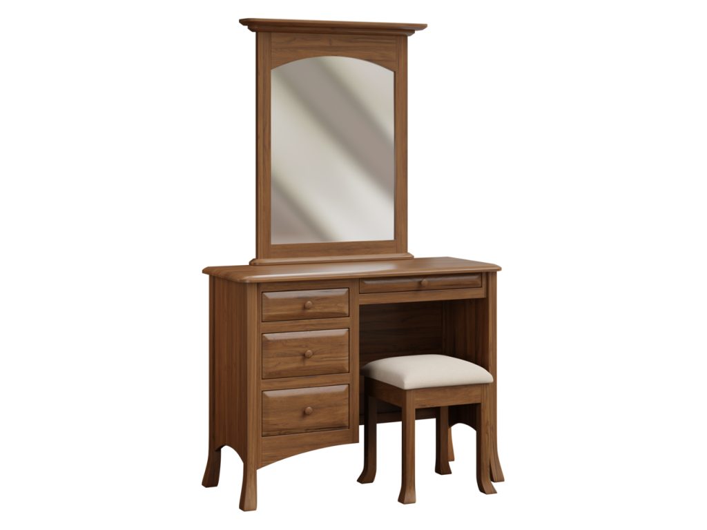 Amish Furniture of NE Carlisle 4 Drawer Vanity Dresser Mirror