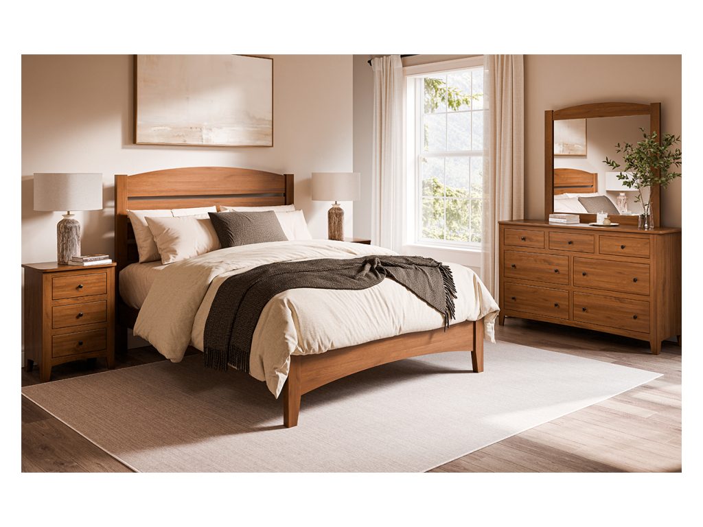 Amish Furniture of NE Dover 9 Drawer Dresser Mirror, alternate view