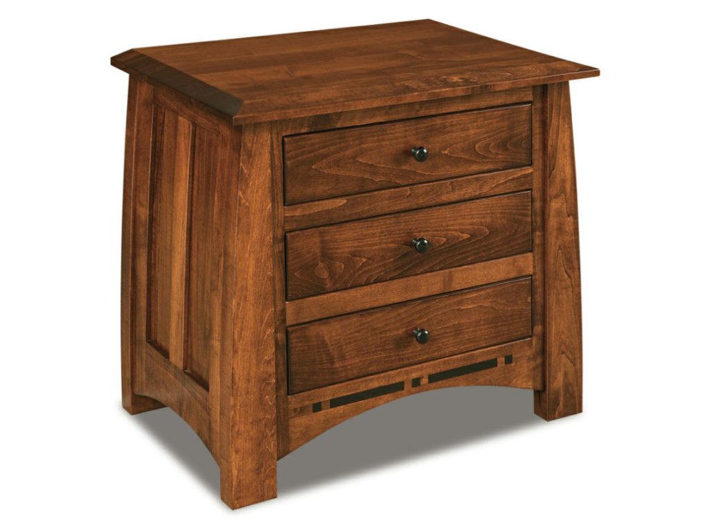 Amish Furniture of NE Boulder Creek 3 Drawer Nightstand