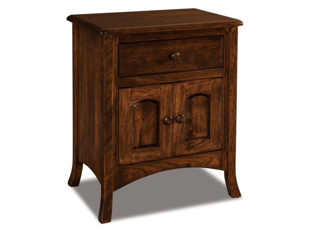 Amish Furniture of NE Carlisle 1 Drawer 2 Door Nightstand Drawer Nightstand