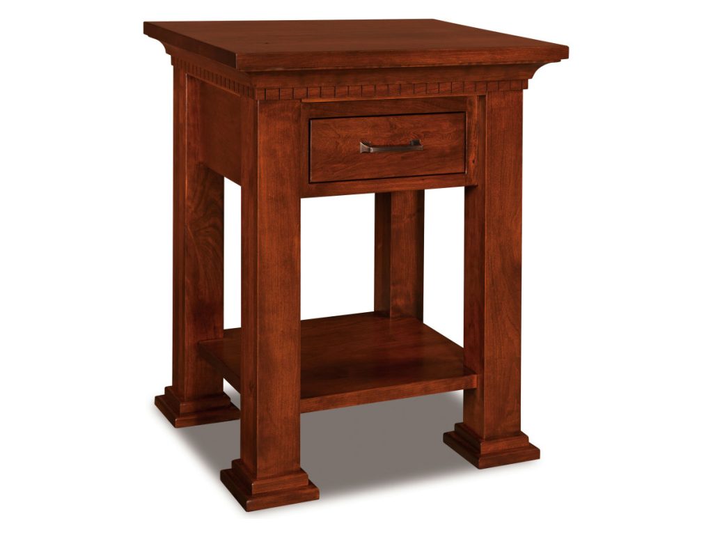 Amish Furniture of NE Empire 1 Drawer Open Nightstand Drawer Nightstand