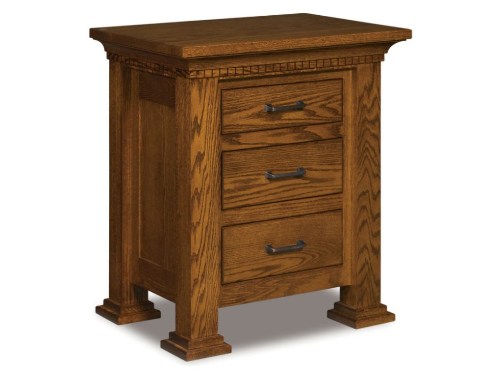 Amish Furniture of NE Empire 3 Drawer Nightstand – 30½”H