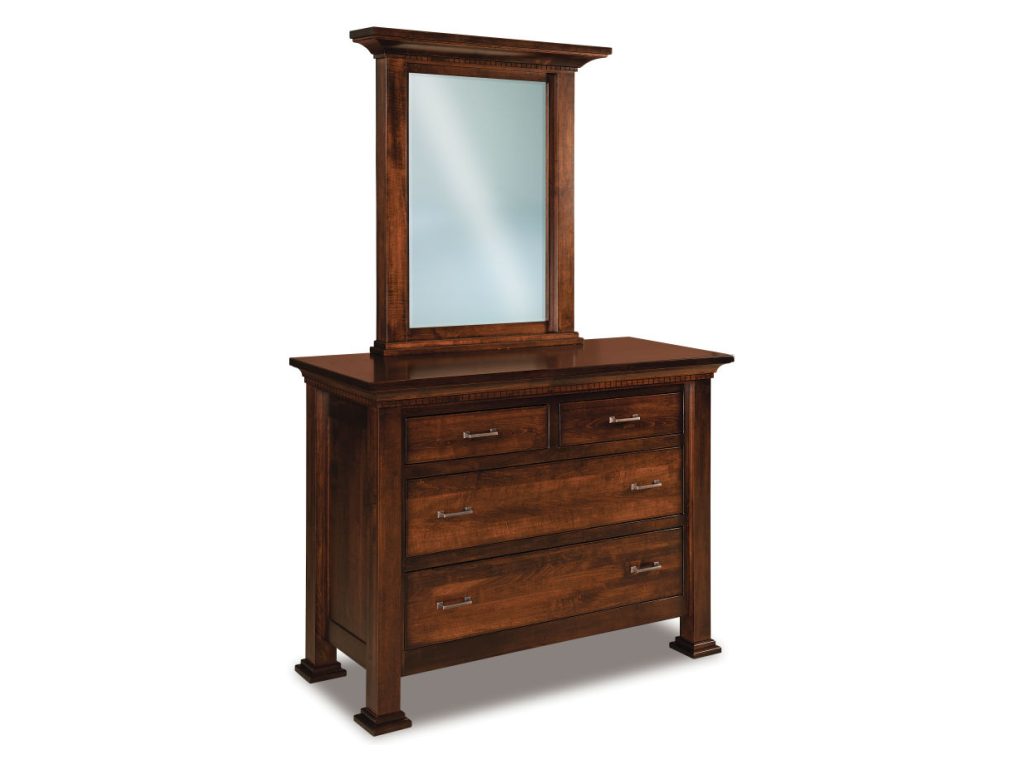 Empire 4 Drawer Dresser Mirror
