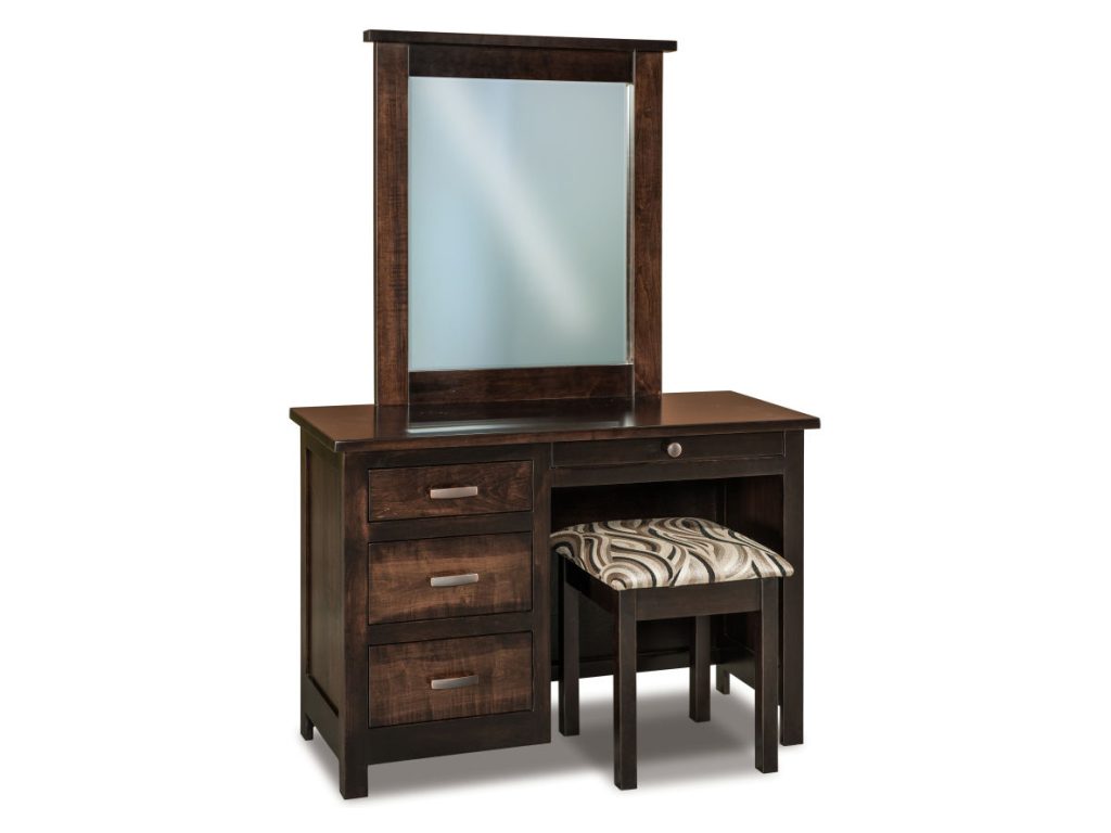 Amish Furniture of NE Flush Mission Vanity Dresser Mirror