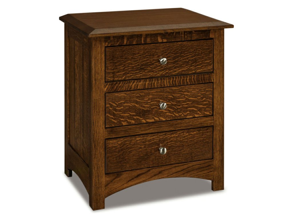 Amish Furniture of NE Finland 3 Drawer Nightstand