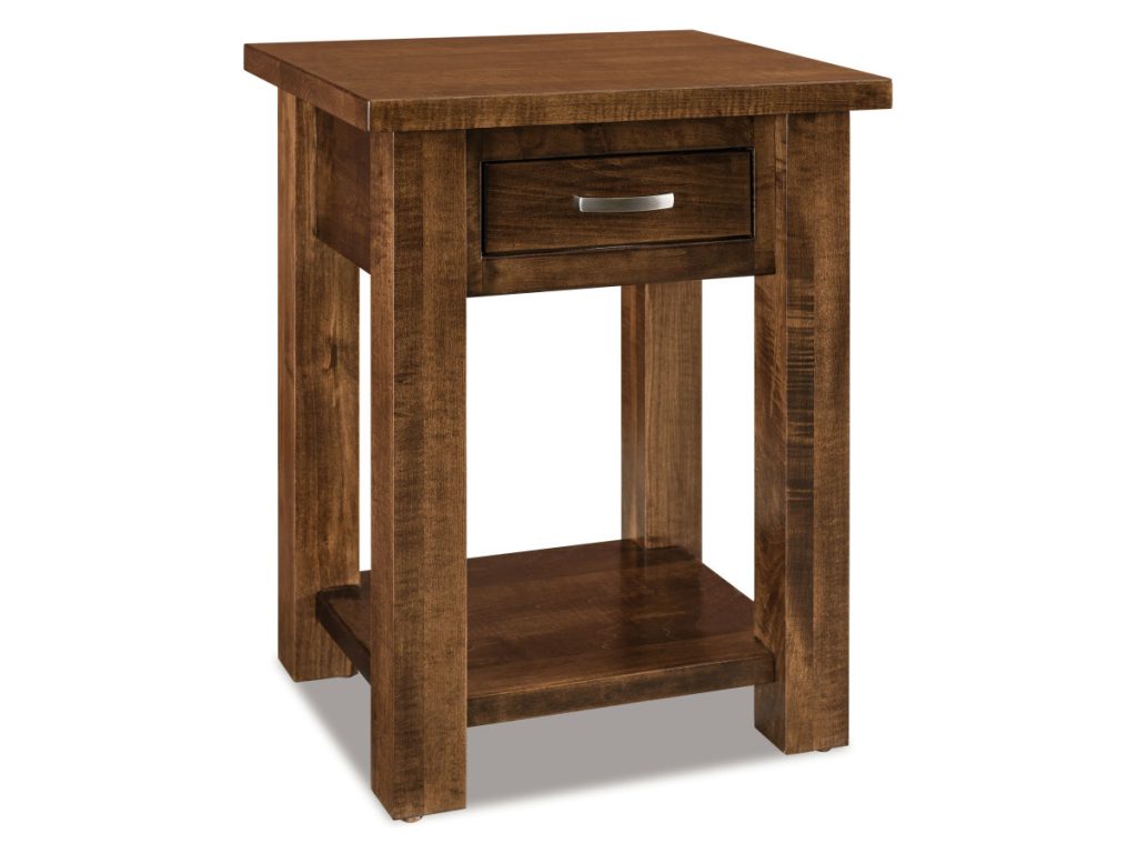 Amish Furniture of NE Heidi 1 Drawer Open Nightstand Drawer Nightstand