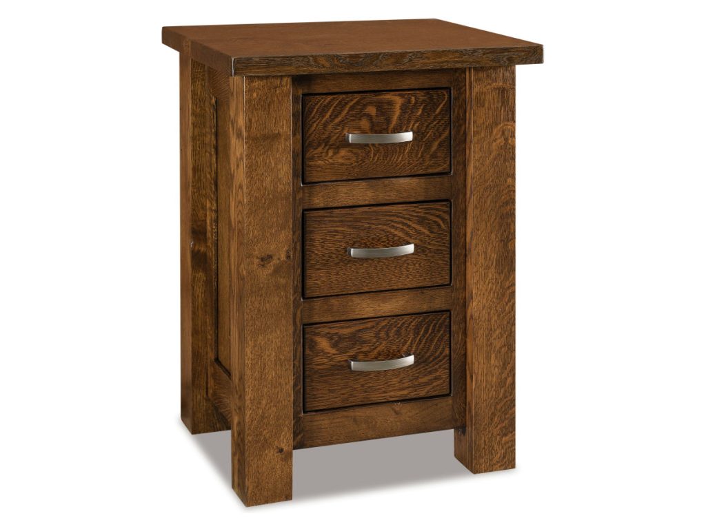Amish Furniture of NE Heidi 3 Drawer Nightstand