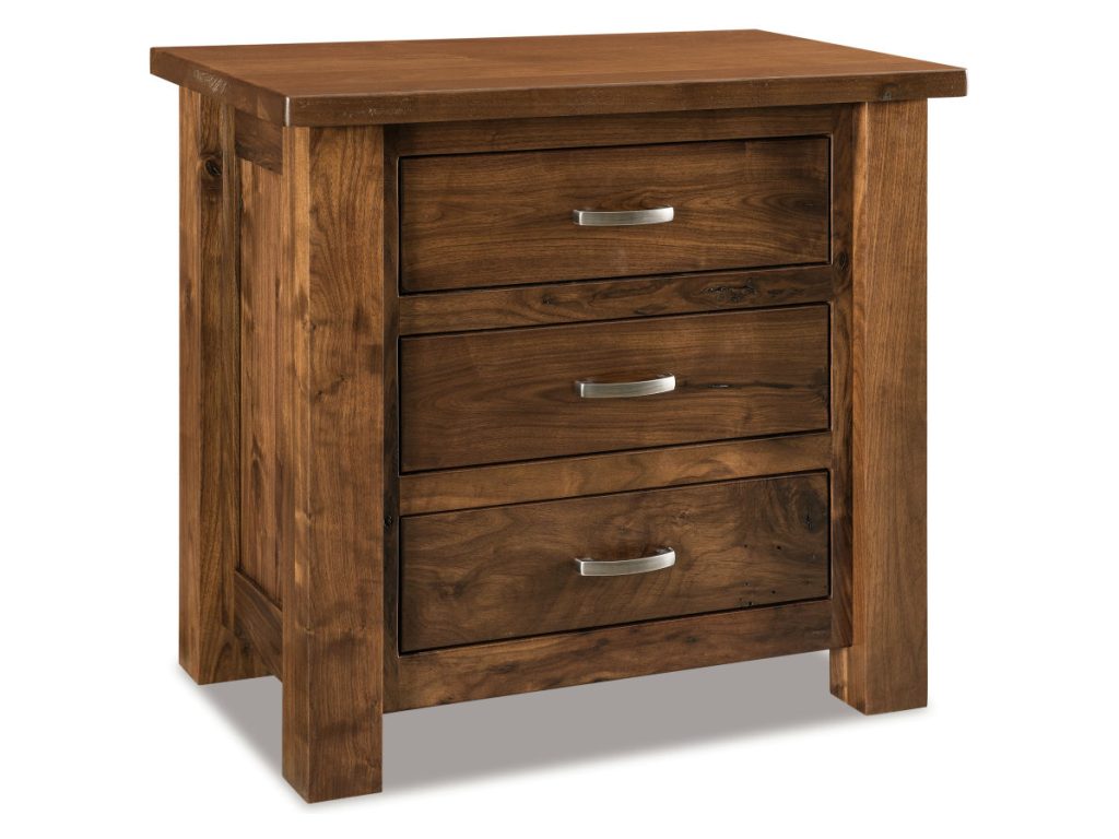 Amish Furniture of NE Heidi 3 Drawer Nightstand