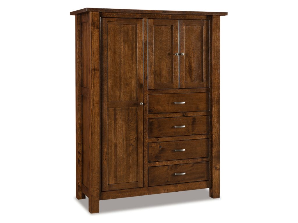 Amish Furniture of NE Heidi Chifferobe Armoire Cabinet
