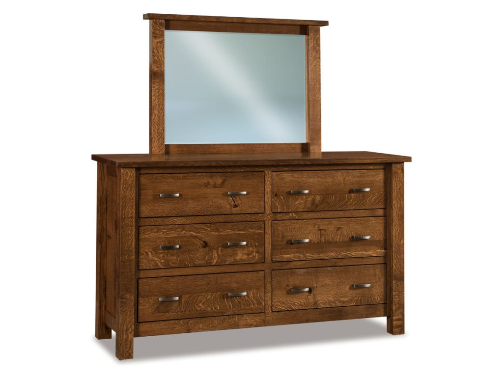Heidi 6 Drawer Dresser Mirror
