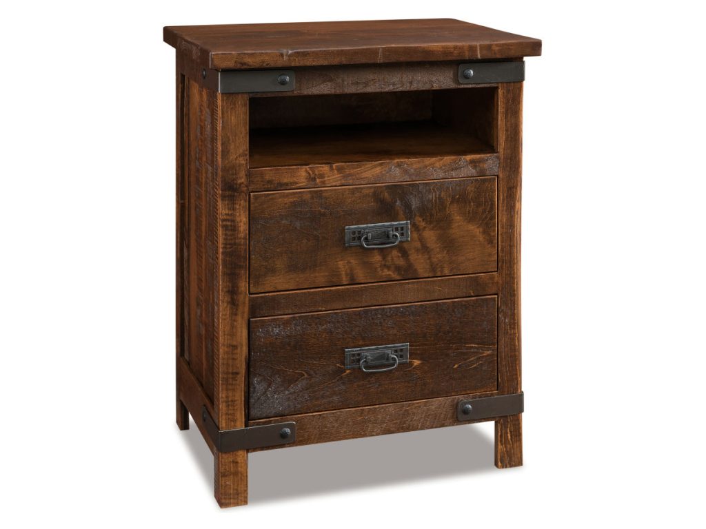 Amish Furniture of NE Ironwood 2 Drawer Nightstand