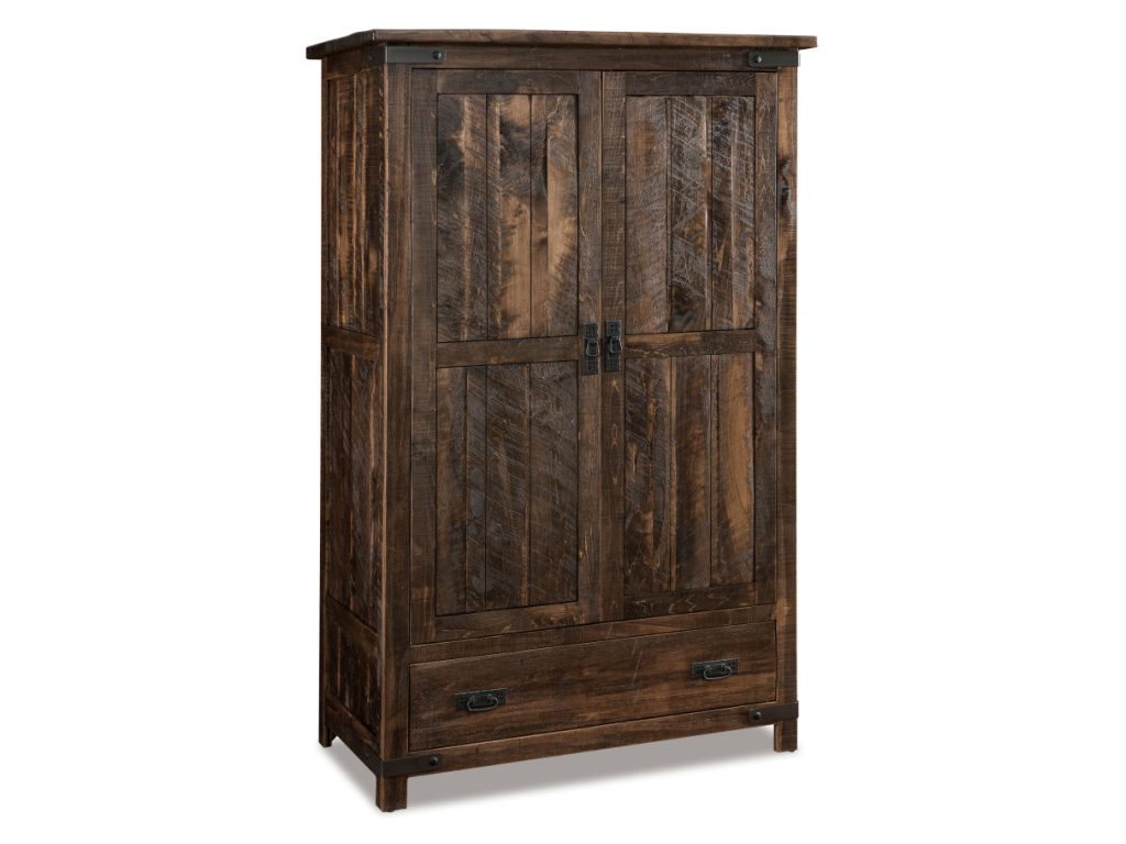 Amish Furniture of NE Ironwood Wardrobe Armoire