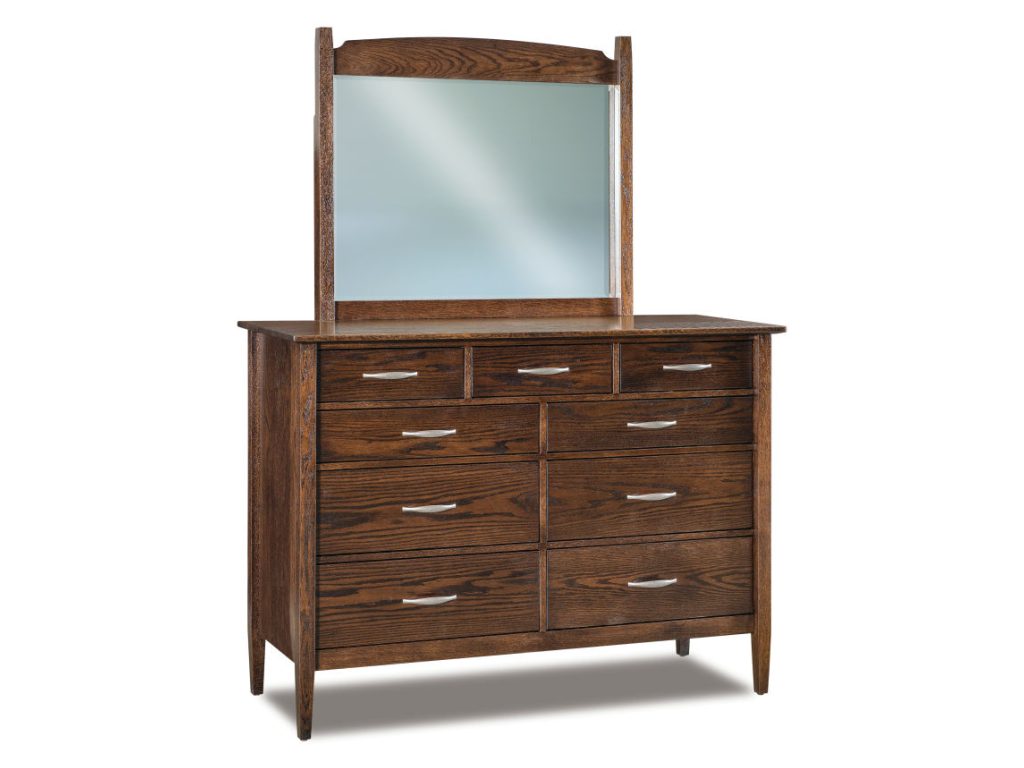 Imperial 9 Drawer Dresser – 59″W Mirror Dresser Mirror