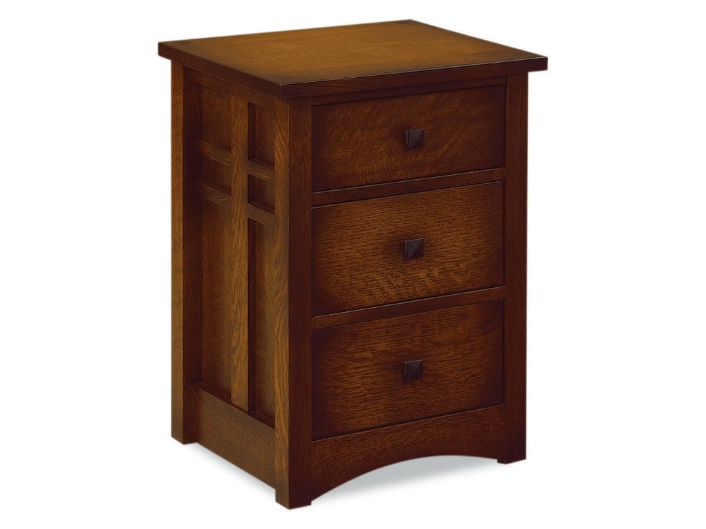 Amish Furniture of NE Kascade 3 Drawer Nightstand