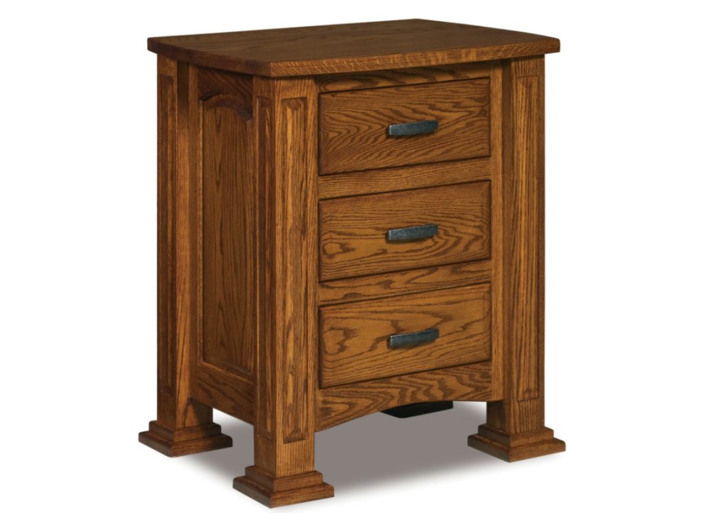 Amish Furniture of NE Lexington 3 Drawer Nightstand – 25½”W