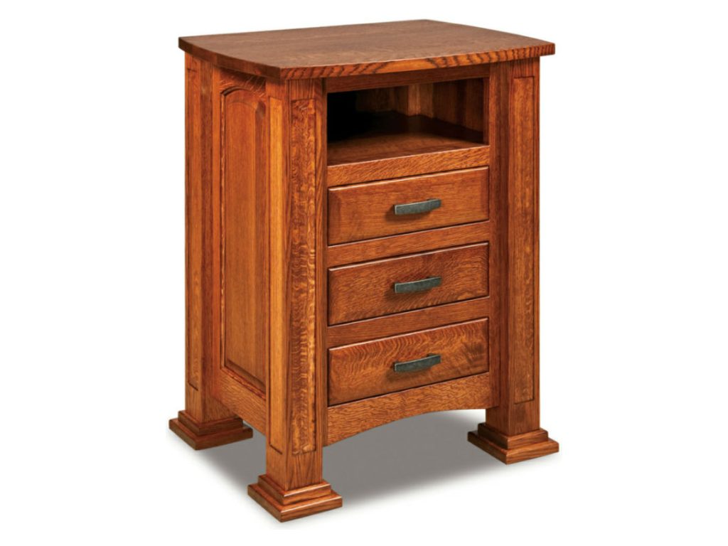 Amish Furniture of NE Lexington 3 Drawer Nightstand