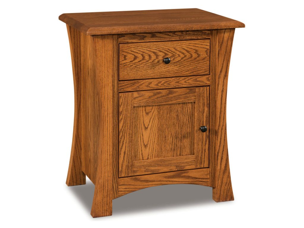 Amish Furniture of NE Matison 1 Drawer 1 Door Nightstand Drawer Nightstand