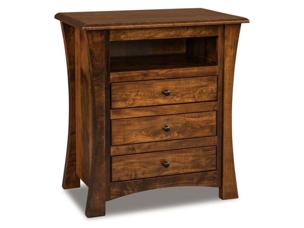 Amish Furniture of NE Matison 3 Drawer Nightstand