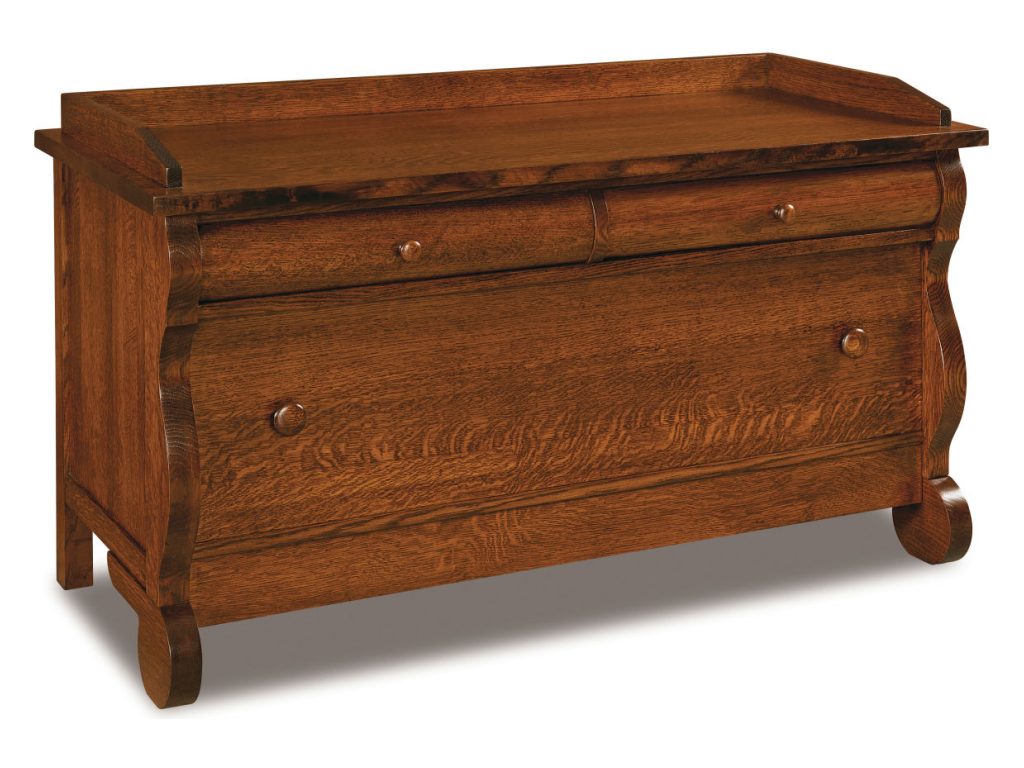 Old Classic Sleigh Blanket Chest Trunk