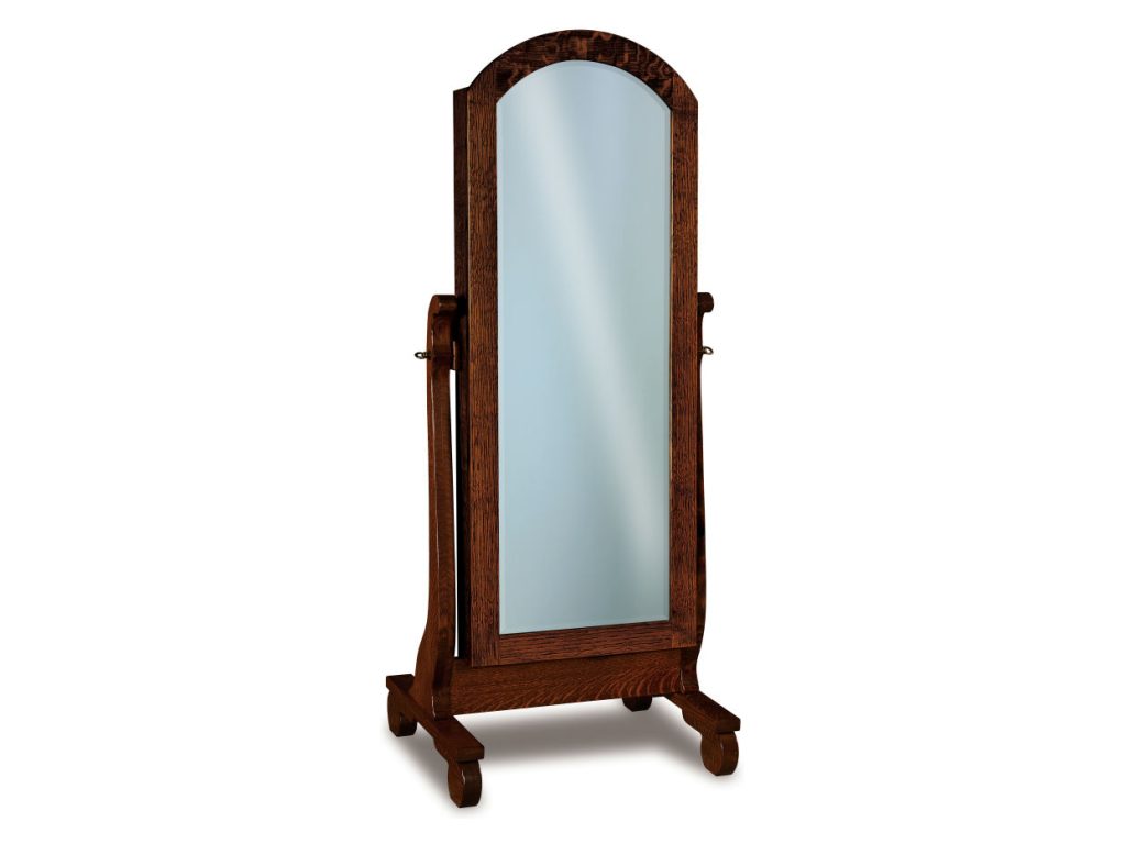 Old Classic Sleigh Cheval Mirror Floor Mirror