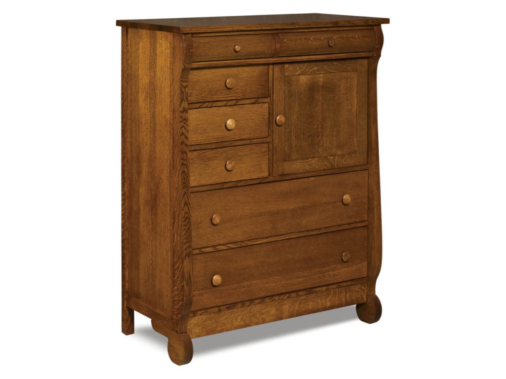 Old Classic Sleigh Gentleman’s Chest Door Chest