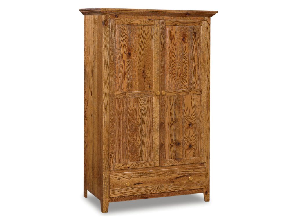 Amish Furniture of NE Shaker Wardrobe Armoire