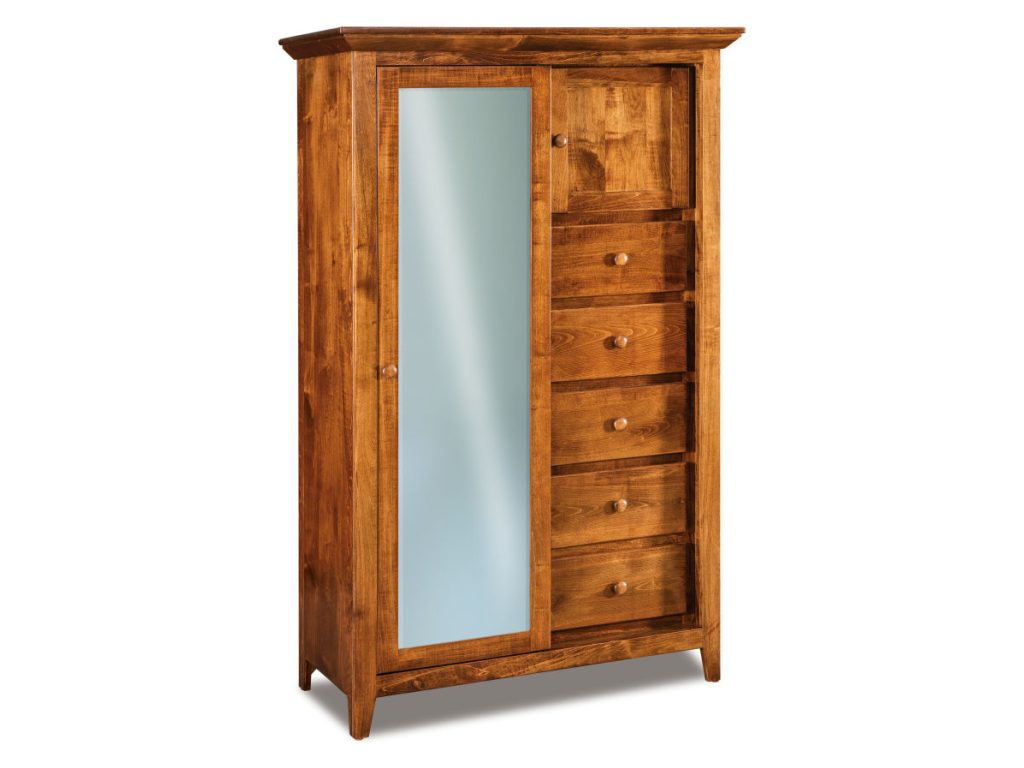 Shaker Sliding Door Chifferobe Armoire Cabinet