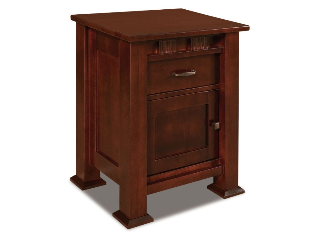 Amish Furniture of NE Sequoyah 1 Drawer 1 Door Nightstand Drawer Nightstand