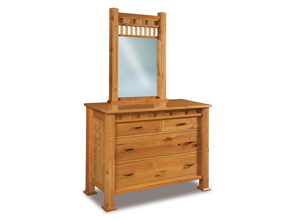 Sequoyah 4 Drawer Dresser Mirror