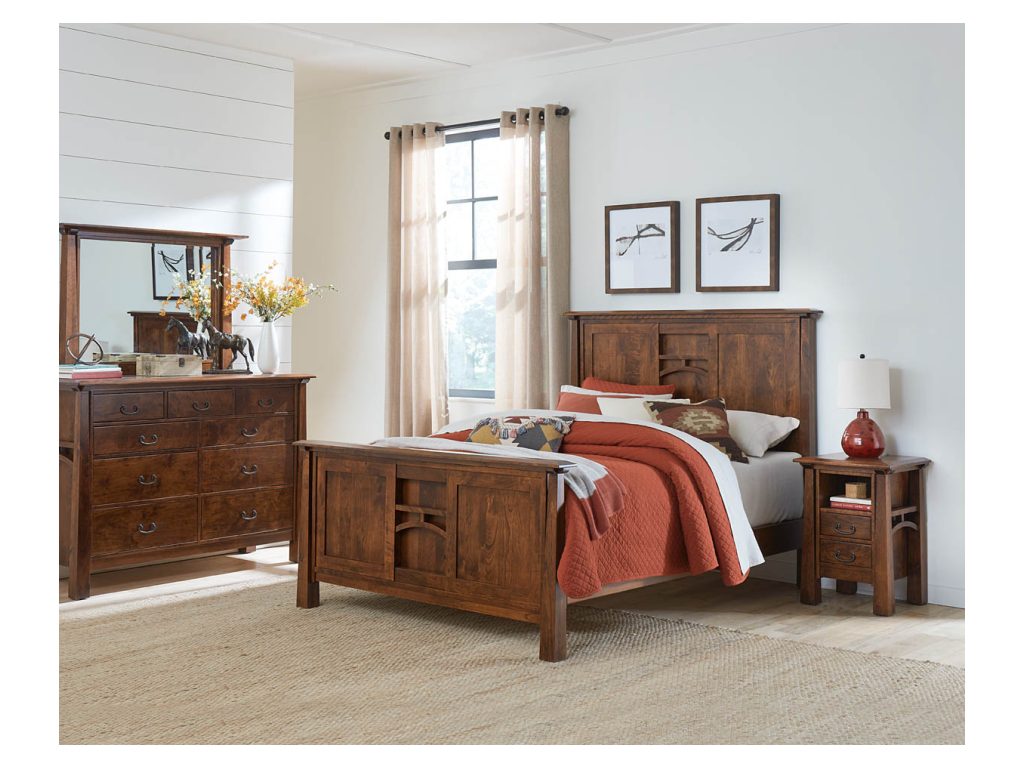 Amish Furniture of NE Artesa 2 Drawer Armoire, alternate view