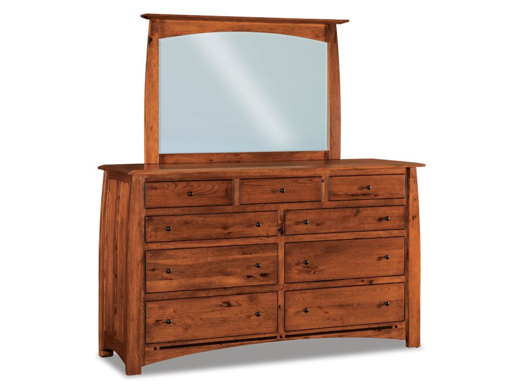 Boulder Creek 9 Drawer Dresser – 44¼”H Mirror Dresser Mirror