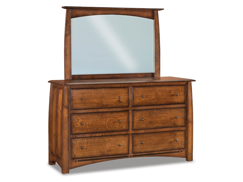 Boulder Creek 6 Drawer Dresser – 40¼”H Mirror Dresser Mirror