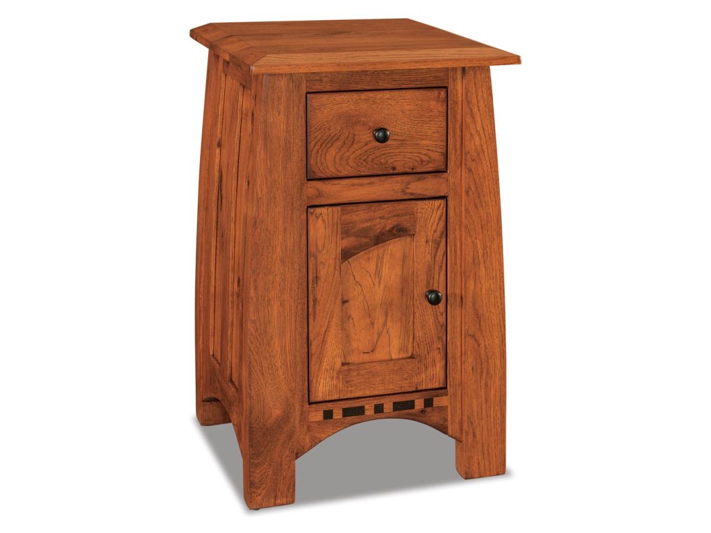 Amish Furniture of NE Boulder Creek 1 Drawer 1 Door Nightstand Drawer Nightstand