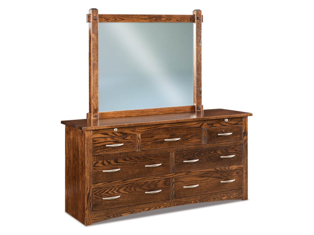 Denver 7 Drawer Dresser With Jewelry Drawers Mirror Dresser Mirror