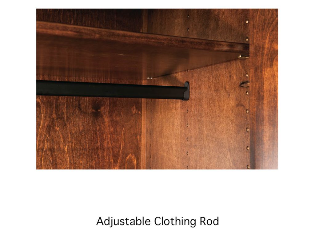 Amish Furniture of NE Boulder Creek Armoire, alternate view