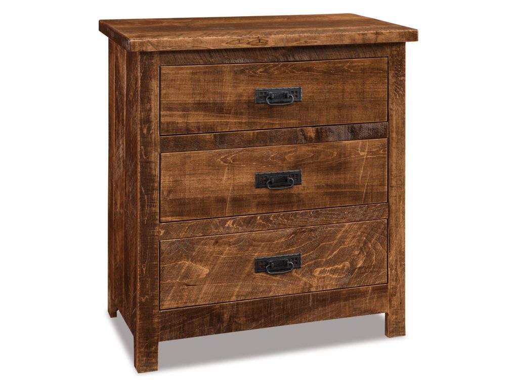 Amish Furniture of NE Dumont 3 Drawer Nightstand