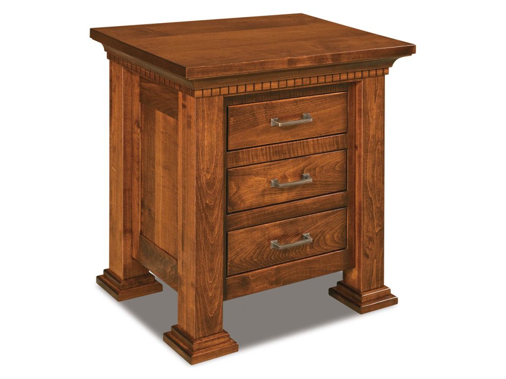 Amish Furniture of NE Empire 3 Drawer Nightstand – 28″H