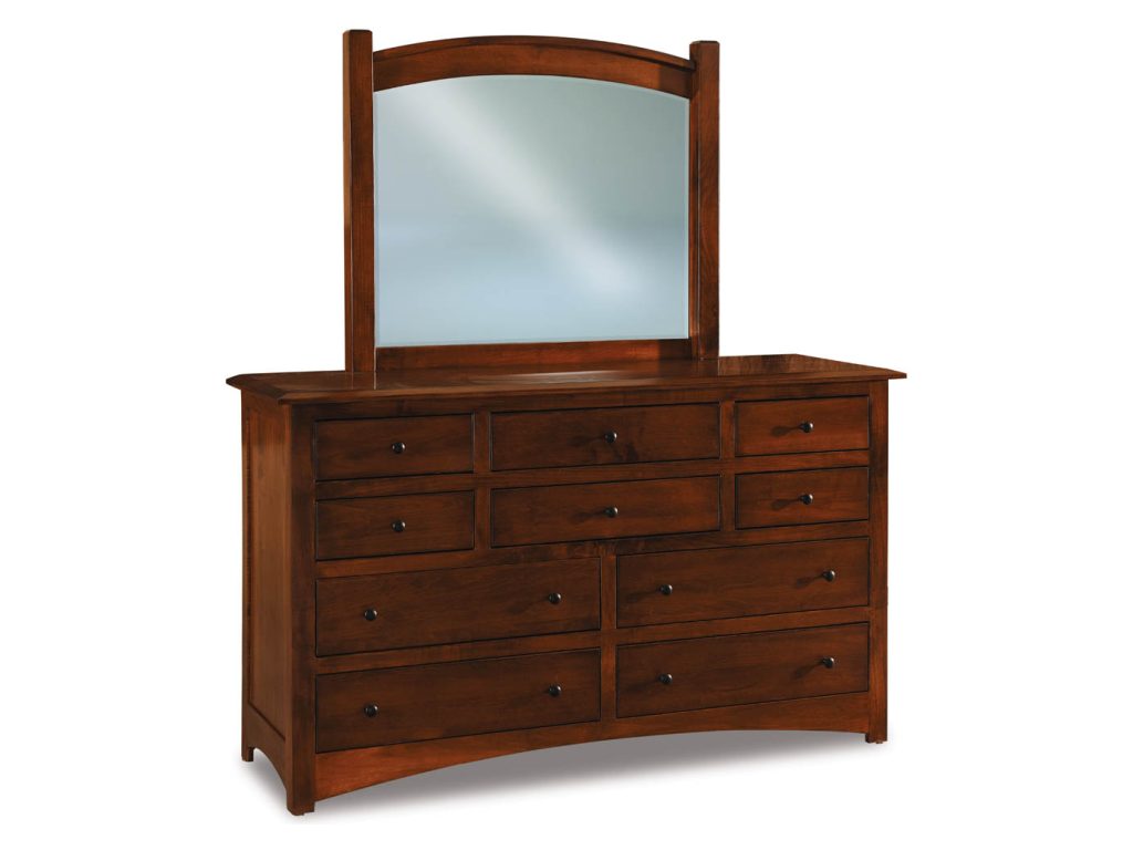 Finland 10 Drawer Dresser Mirror