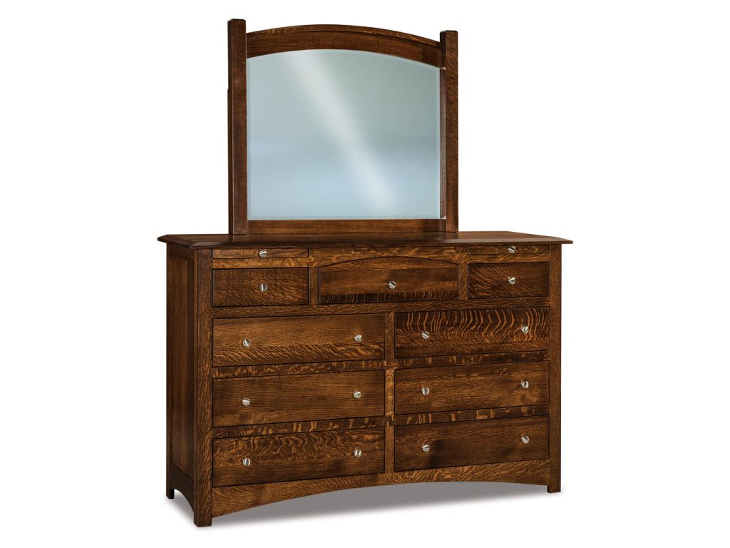 Finland 9 Drawer Dresser Mirror