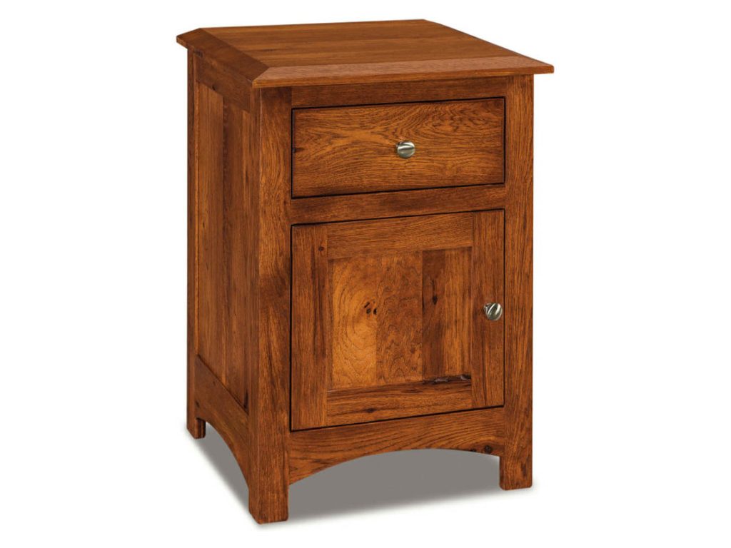 Amish Furniture of NE Finland 1 Drawer 1 Door Nightstand Drawer Nightstand