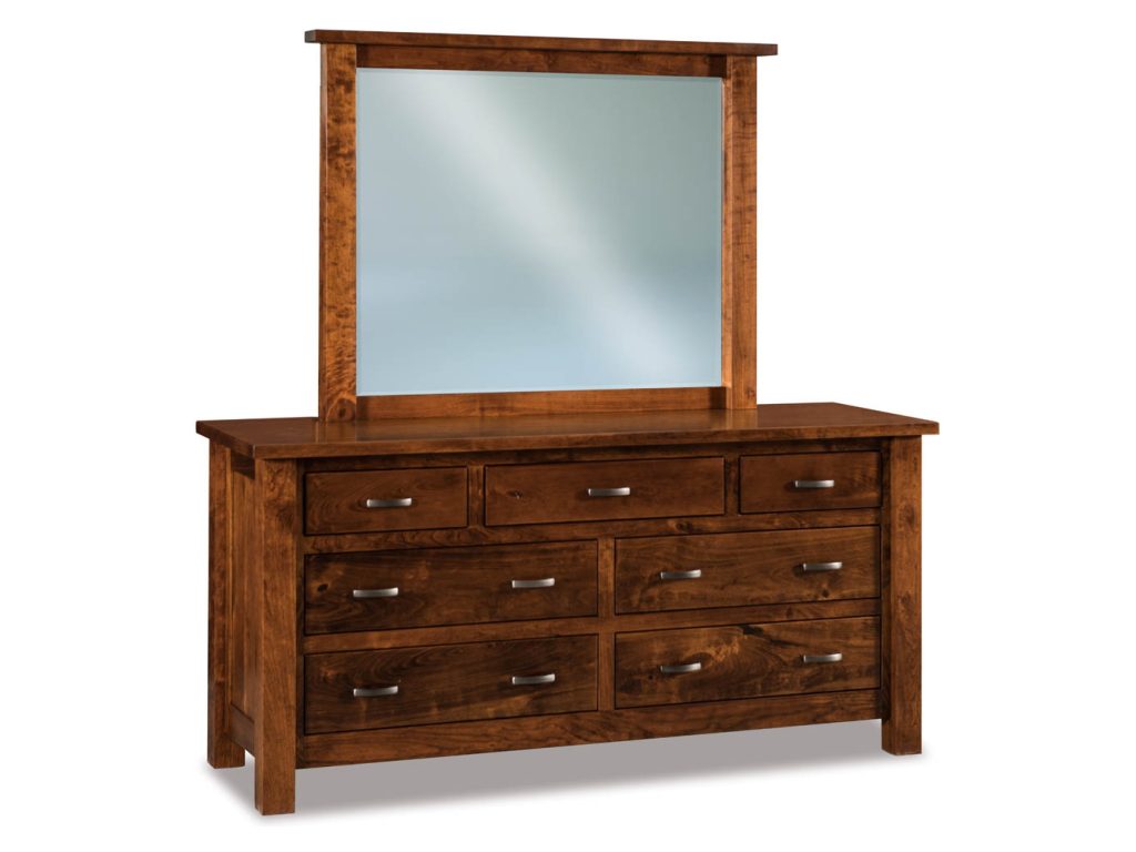 Heidi 7 Drawer Dresser Mirror