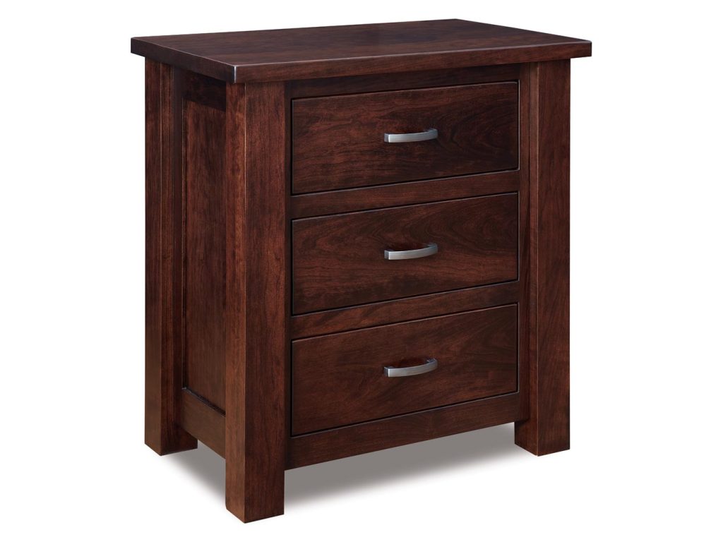 Amish Furniture of NE Heidi 3 Drawer Nightstand