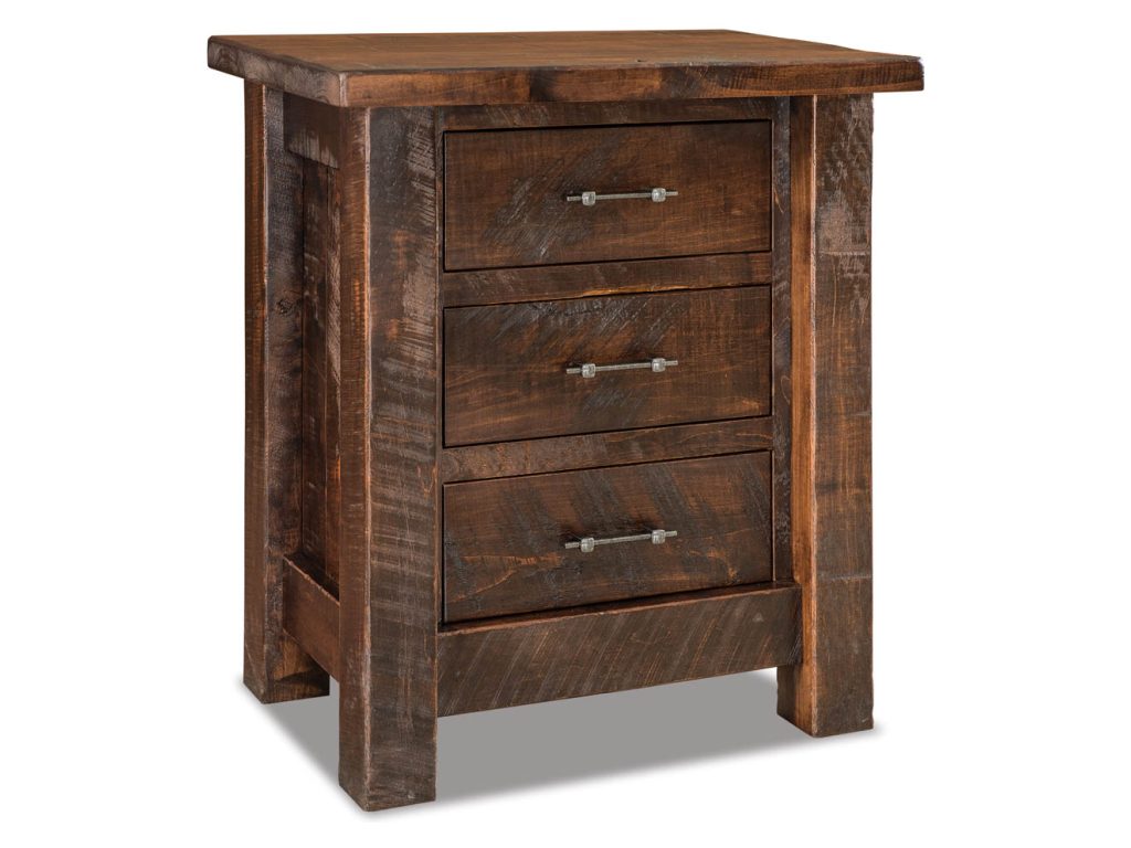 Amish Furniture of NE Houston 3 Drawer Nightstand