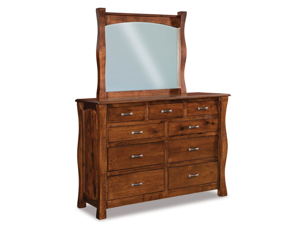 Reno 9 Drawer Dresser – 61″W Mirror Dresser Mirror