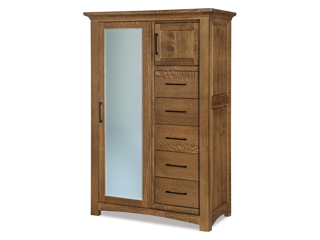 Amish Furniture of NE Abby Sliding Door Chifferobe
