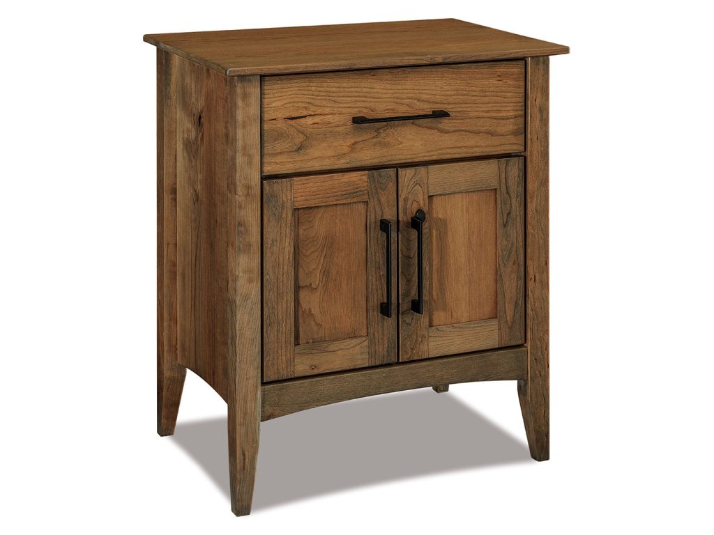 Amish Furniture of NE Atlantic 1 Drawer 2 Door Nightstand Drawer Nightstand
